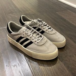 Rare Adidas Sambarose Samba Grey Black Women’s Cg… - image 1